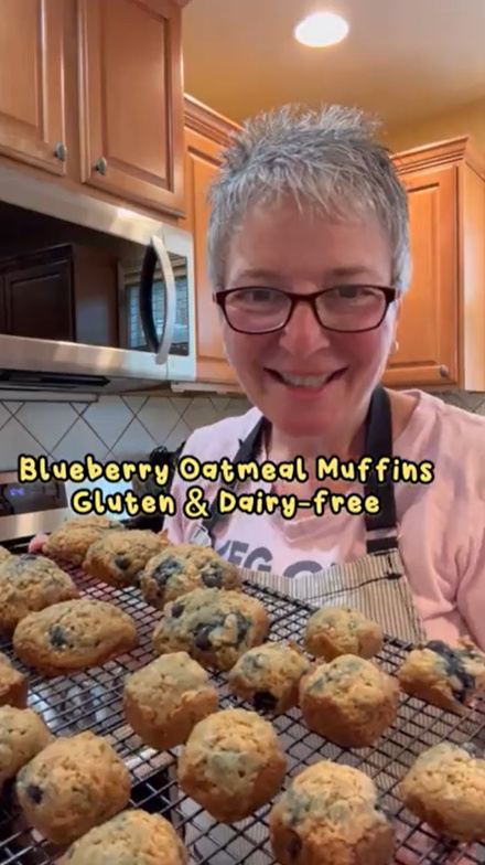 Blueberry Oatmeal Muffins (Gluten & Dairy-Free Friendly!)