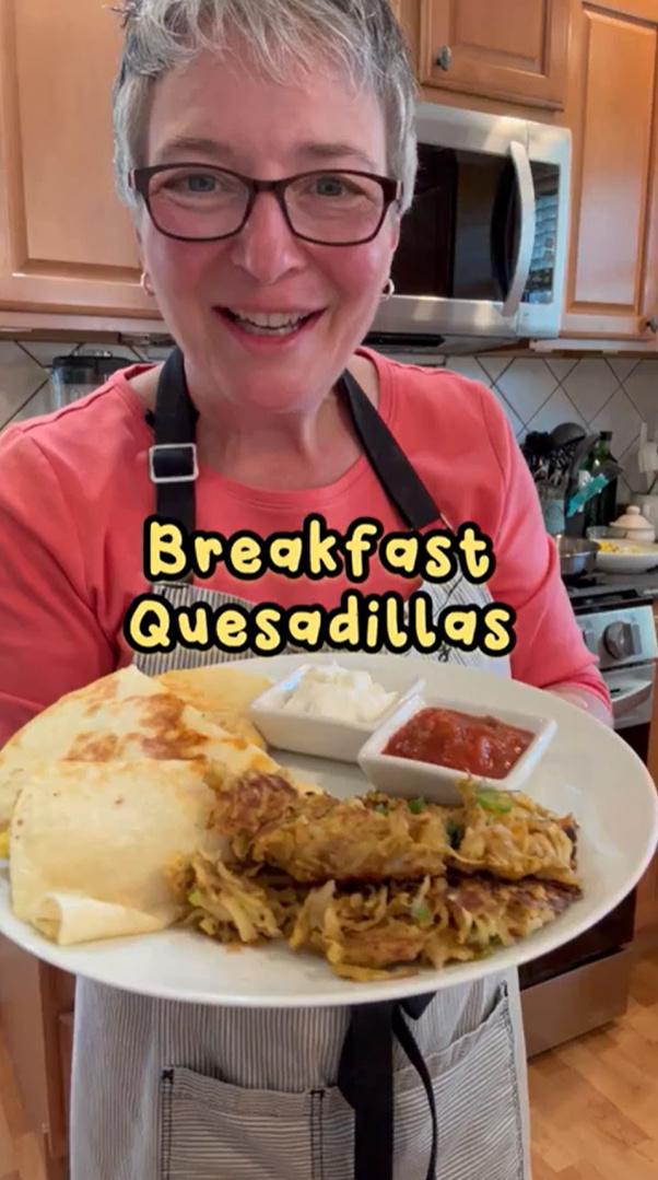 Breakfast Quesadillas with Cottage Cheese Eggs (A Fun Breakfast-for-Dinner Favorite!)