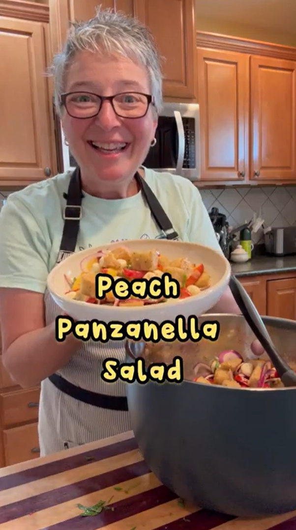Peach Panzanella Salad: Summer in a Bowl
