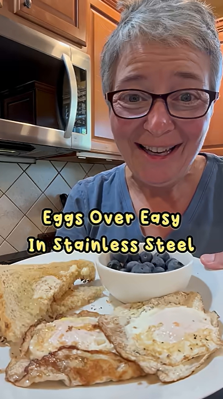 How to Make Perfect Over-Easy Eggs in a Stainless Steel Skillet